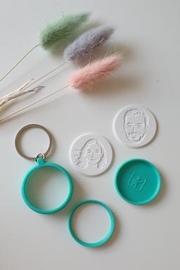 3D Relief Keychain from Photo