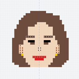 Pixel-Design eines Voxel Person