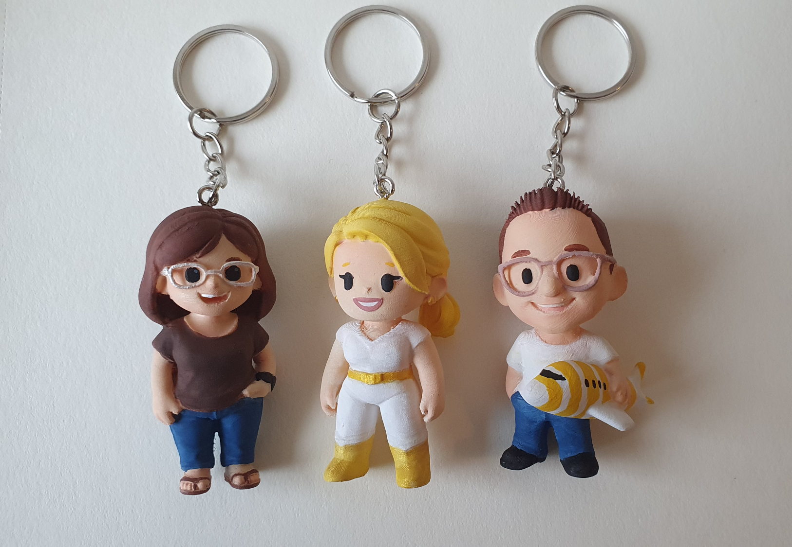 real photos of hand-painted figurines add trust